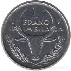 Монета. Мадагаскар. 1 франк 1980 год.