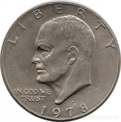 Монета. США. 1 доллар 1978 год. Монетный двор D.