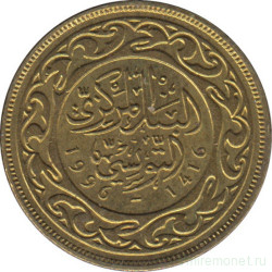 Монета. Тунис. 10 миллимов 1996 год.