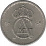 Аверс. Монета. Швеция. 50 эре 1968 год.