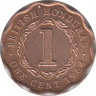 Монета. Британский Гондурас. 1 цент 1964 год. ав.