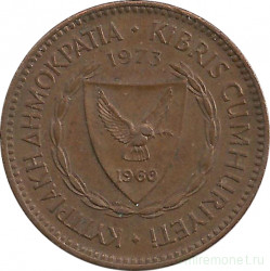 Монета. Кипр. 5 милей 1973 год.