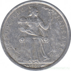 Монета. Французская Полинезия. 1 франк 1982 год.