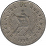 Монета. Гватемала. 10 сентаво 1988 год. ав.