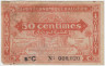 Банкнота. Алжир. 50 сантимов 1944 год. (серия C). ав.