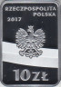 Монета. Польша. 10 злотых 2017 год. 100 лет независимости - Роман Дмовский. рев.