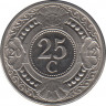 Монета. Нидерландские Антильские острова. 25 центов 2012 год. ав.