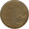 Монета. Эфиопия. 10 сантимов 2012 год. ав.