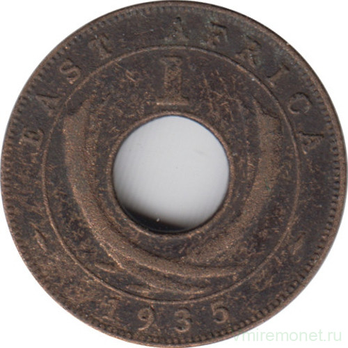 Монета. Британская Восточная Африка. 1 цент 1935 год.