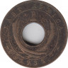 Монета. Британская Восточная Африка. 1 цент 1935 год. ав.