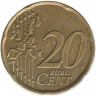 Монета. Португалия. 20 центов 2005 год.