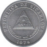 Монета. Никарагуа. 5 сентаво 1974 год. ав.