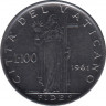  Монета. Ватикан. 100 лир 1961 год. ав.