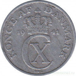 Монета. Дания. 5 эре 1941 год.