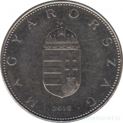 Монета. Венгрия. 10 форинтов 2015 год.