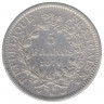 Монета. Франция. 5 франков 1874 год. К.