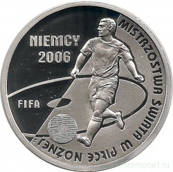 Монета. Польша. 10 злотых 2006 год. Чемпионат мира по футболу 2006 года в Германии.