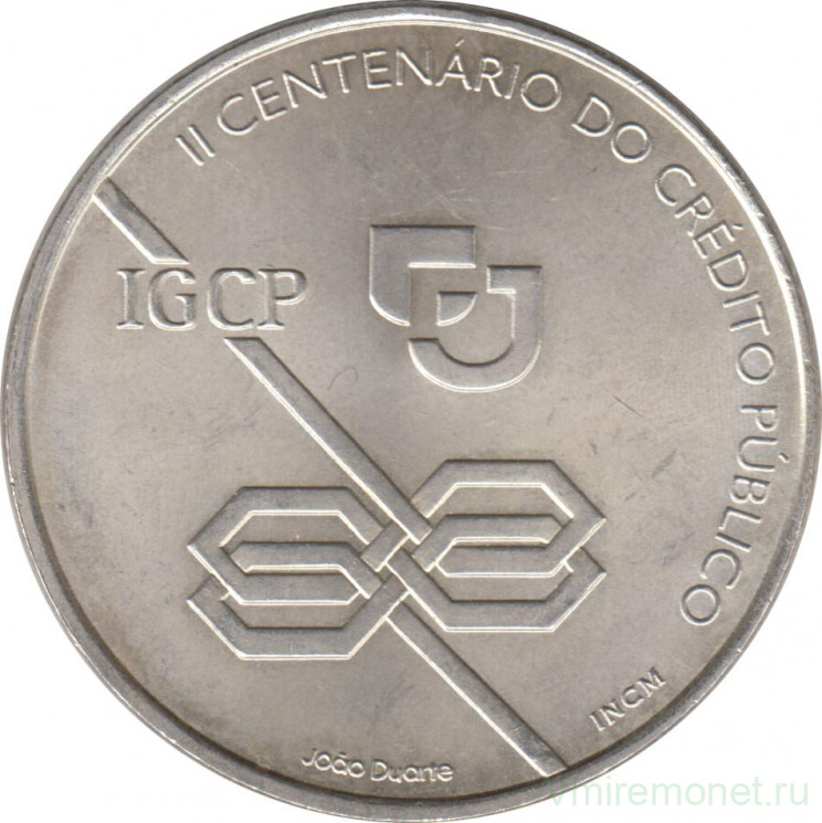 Монета. Португалия. 1000 эскудо 1997 год. 200 лет общественному  кредиту.