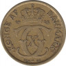 Монета. Дания. 1/2 кроны 1926 год. ав.