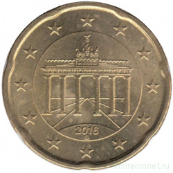 Монета. Германия. 20 центов 2016 год. (G). 