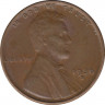 Монета. США. 1 цент 1936 год. Монетный двор S. ав.