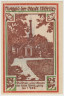 Бона. Нотгельд. Германия. Город Вёрлитц. 25 пфеннигов 1922 год. Вариант 1450.1.1.4. рев.