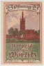 Бона. Нотгельд. Германия. Город Вёрлитц. 25 пфеннигов 1922 год. Вариант 1450.1.1.4. ав.