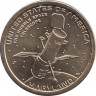 Монета. США. 1 доллар 2020 год. Американские инновации. Космический телескоп "Хаббл". Монетный двор D. ав.