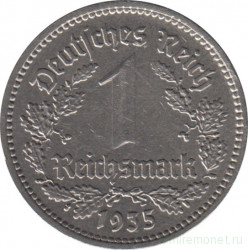 Монета. Германия. Третий Рейх. 1 рейхсмарка 1935 год. Монетный двор - Берлин (А).