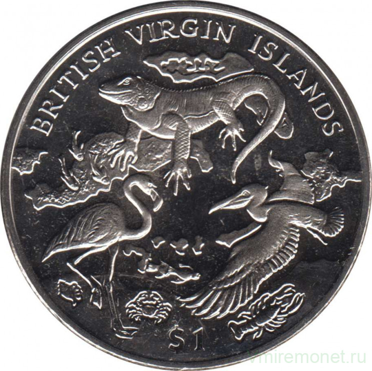 Монеты иностранные фауна. Монета Виргинские острова со стеклом. Британские Виргинские острова 1 доллар 2017. Доллар монета 2018 год. 1 доллар 2018