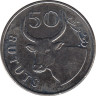 Монета. Гамбия. 50 бутутов 2011 год. ав.