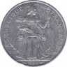 Монета. Новая Каледония. 5 франков 1994 год.  ав.