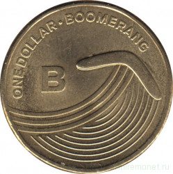 Монета. Австралия. 1 доллар 2019 год.  Английский алфавит. Буква "B".