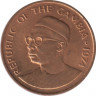 Монета. Гамбия. 1 бутут 1974 год. ав.