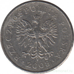Монета. Польша. 10 грошей 2008 год.