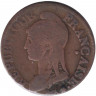 Монета. Франция. 5 сантимов 1796 год.