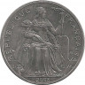 Монета. Новая Каледония. 5 франков 2003 год. ав.