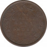 Монета. Индия. 1/4 анны 1862 год. ав.
