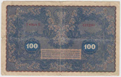 Банкнота. Польша. 100 польских марок 1919 год. (без "N"). Тип 27 (1).
