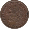 Монета. Чехословакия. 10 геллеров 1933 год. ав.