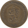  Монета. Чехословакия. 1 крона 1969 год. ав.