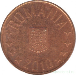 Монета. Румыния. 5 бань 2010 год.