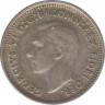 Монета. Австралия. 3 пенса 1951 год. Без отметки монетного двора. рев.