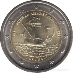 Монета. Португалия. 2 евро 2011 год. 500 лет дня рождения Фернана Мендеса Пинто.