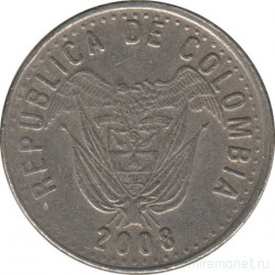 Монета. Колумбия. 50 песо 2008 год. Немагнитная.