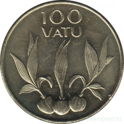 Монета. Вануату. 100 вату 2008 год.