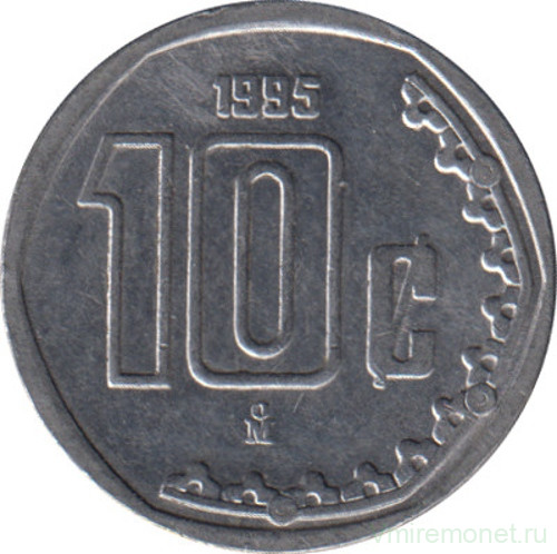 Монета. Мексика. 10 сентаво 1995 год.