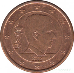 Монета. Бельгия. 1 цент 2015 год.