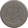 Монета. Восточные Карибские государства. 25 центов 1987 год. ав.