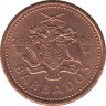 Монета. Барбадос. 1 цент 2000 год. ав.